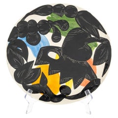 Hewitt Abstract Art Pottery Wall Plate