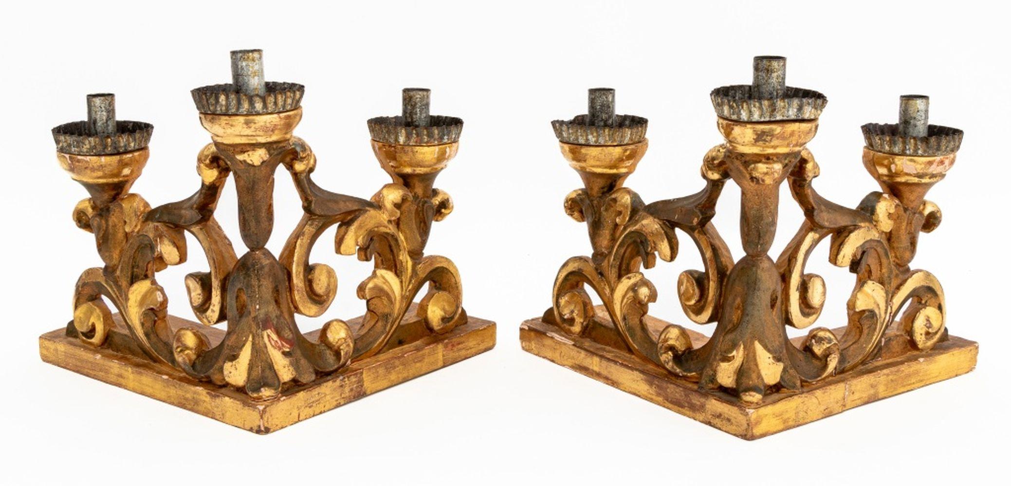 Ecclesiastical Giltwood Altar Leuchter (19. Jahrhundert) im Angebot
