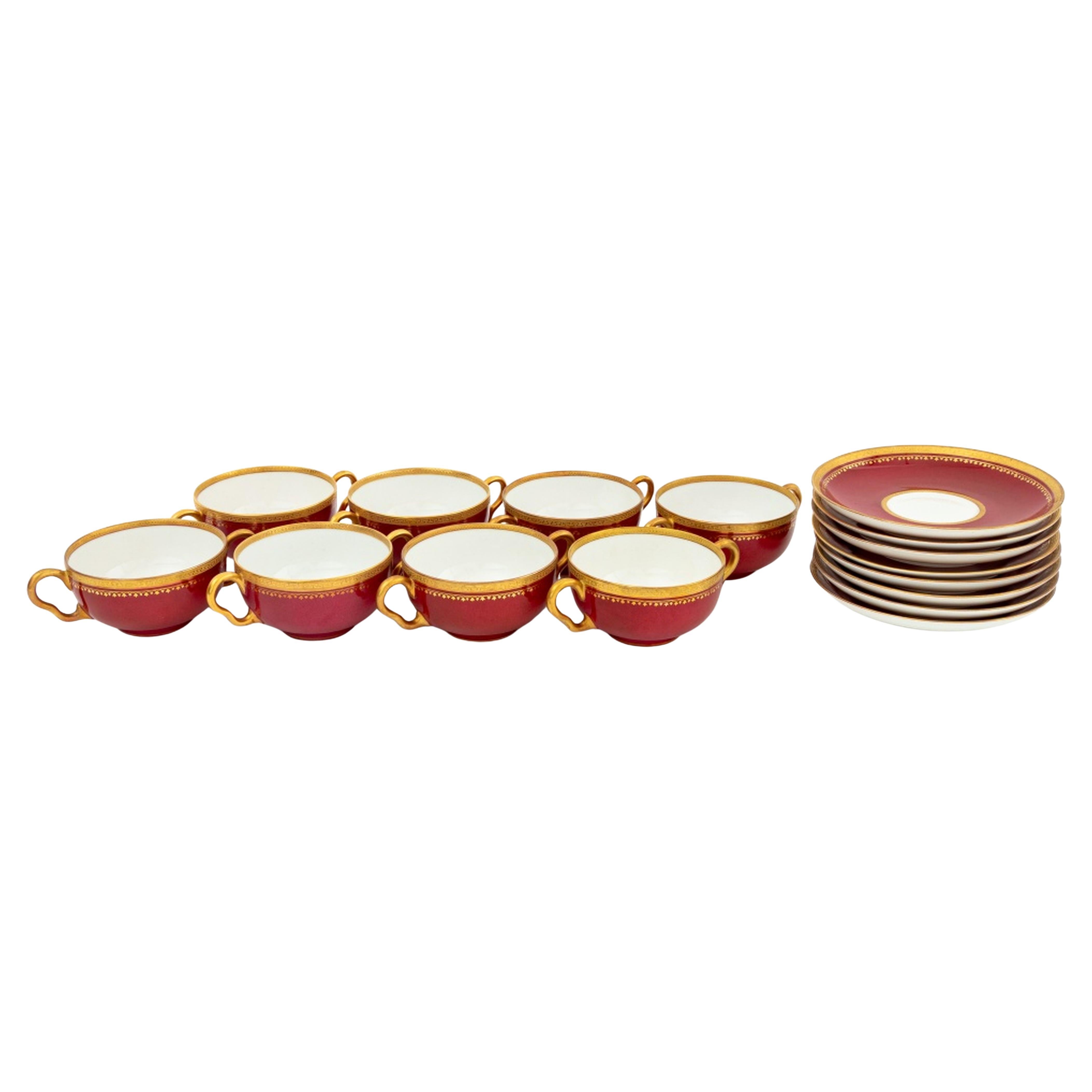 Richard Briggs x Limoges Porcelain Tableware, 16 For Sale