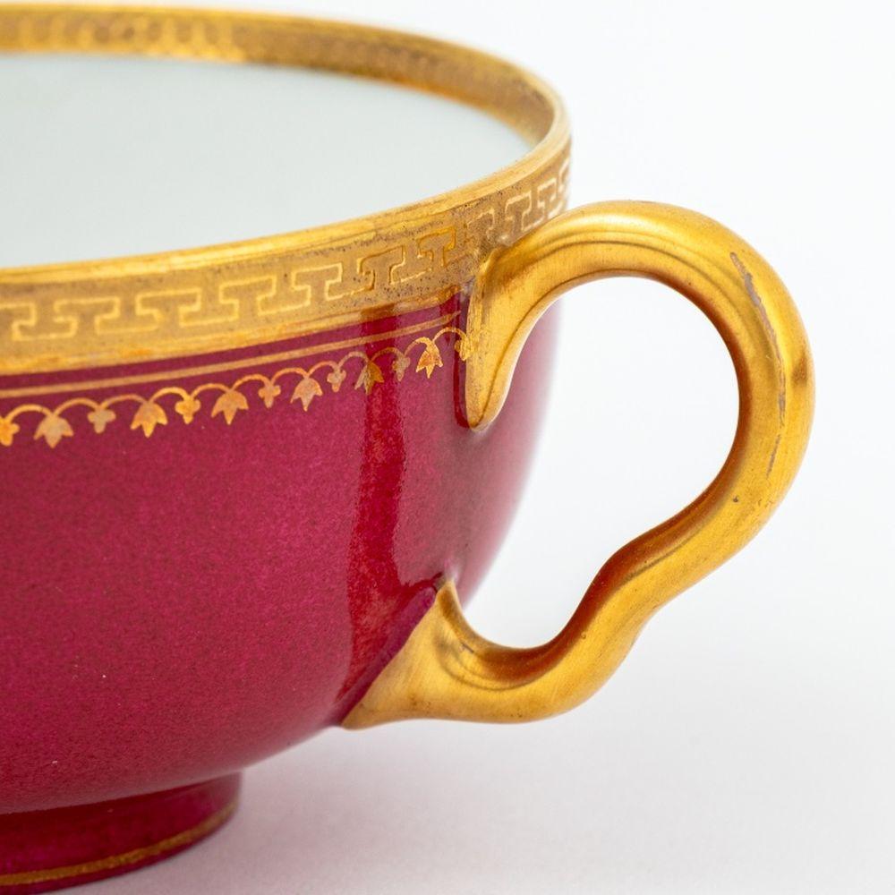 Gilt Richard Briggs x Limoges Porcelain Tableware, 16 For Sale