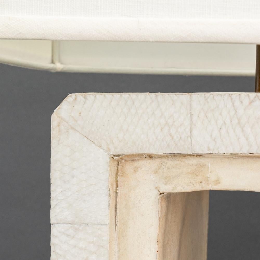 R & Y Augousti Snakeskin Table Lamp For Sale 1