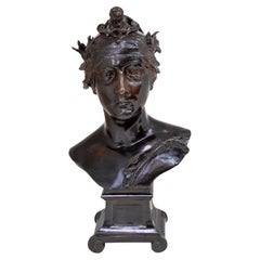 Stefan Schwartz "Hercules" Patinated Bronze Bust