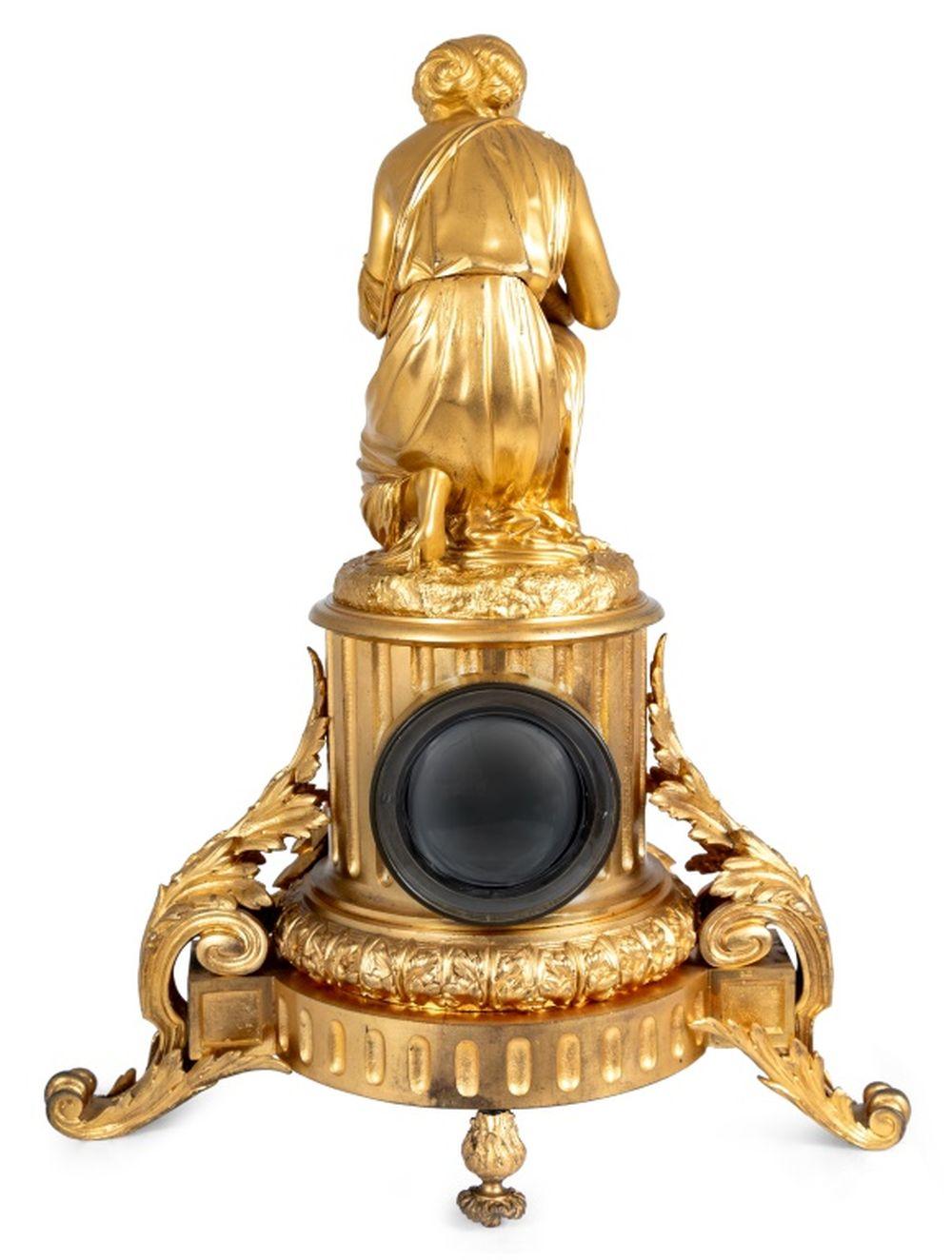 Reloj Figural Ormolu Estilo Luis XVI siglo XIX en venta