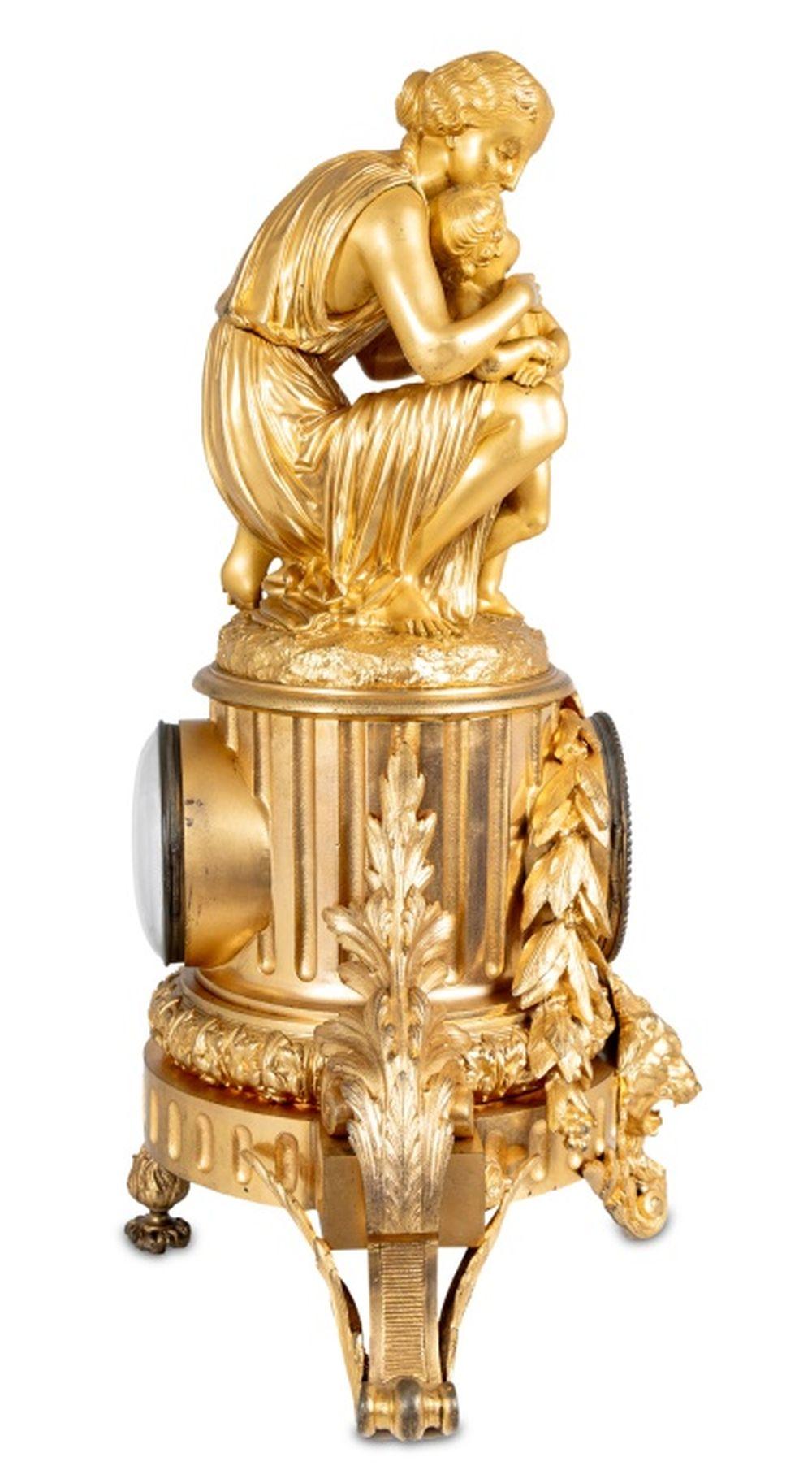 Reloj Figural Ormolu Estilo Luis XVI en Bueno estado para la venta en Astoria, NY