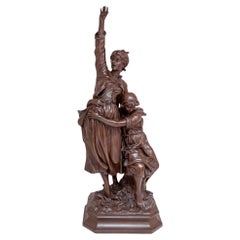 Marcel Debut "La Crie" Patinierte Bronze