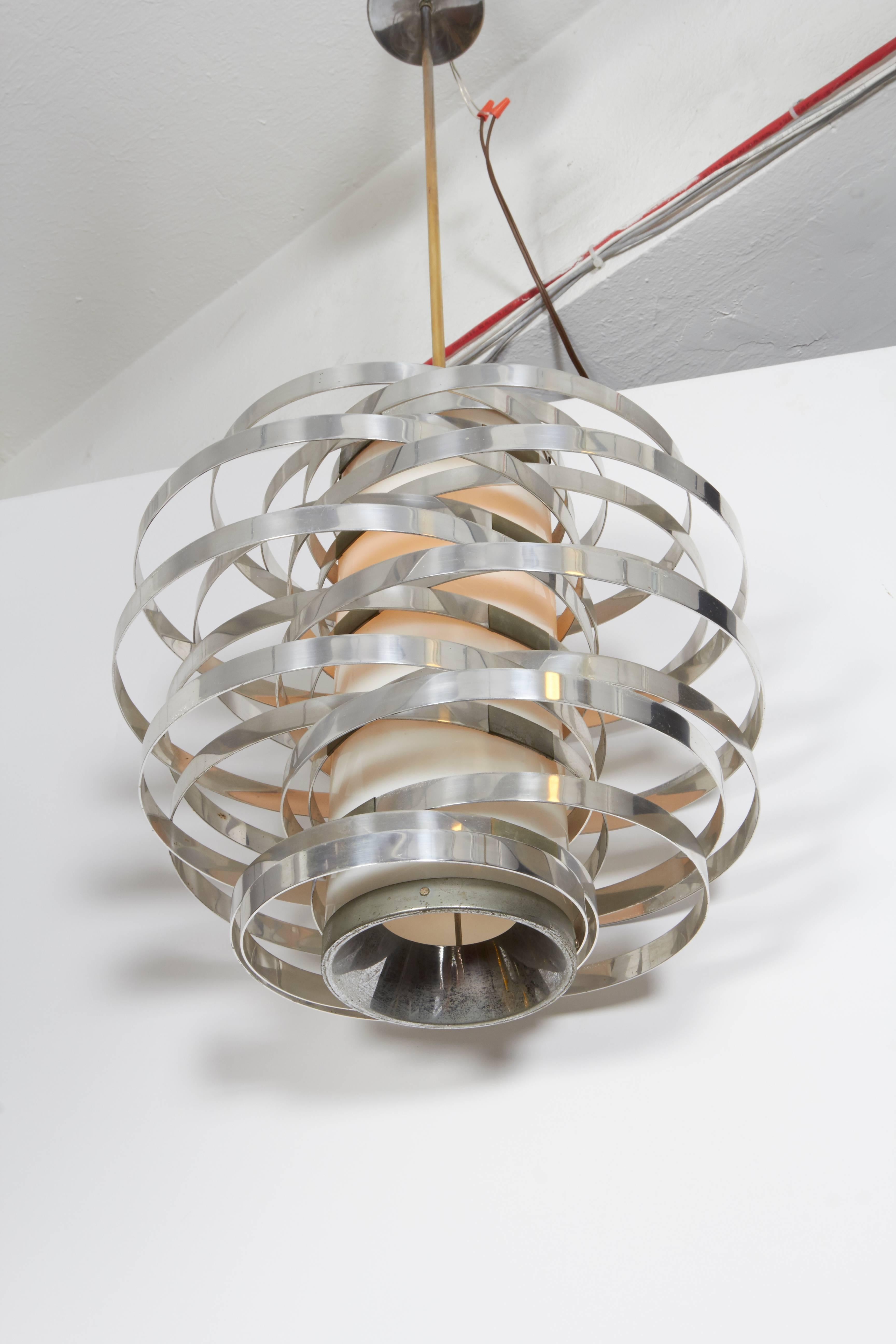 Max Sauze Cyclone Pendant Chandelier for Sciolari In Good Condition In New York, NY