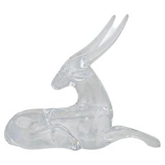 Loet Vanderveen for Baccarat Crystal Antelope Figurine