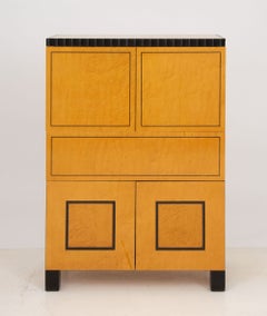 Mobile in acero “Birds Eye” di Richard Bloch, con finiture ebanizzate