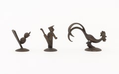 Werkstatte Hagenauer Vintage Art Deco Figural Bronze Sculptures, 3