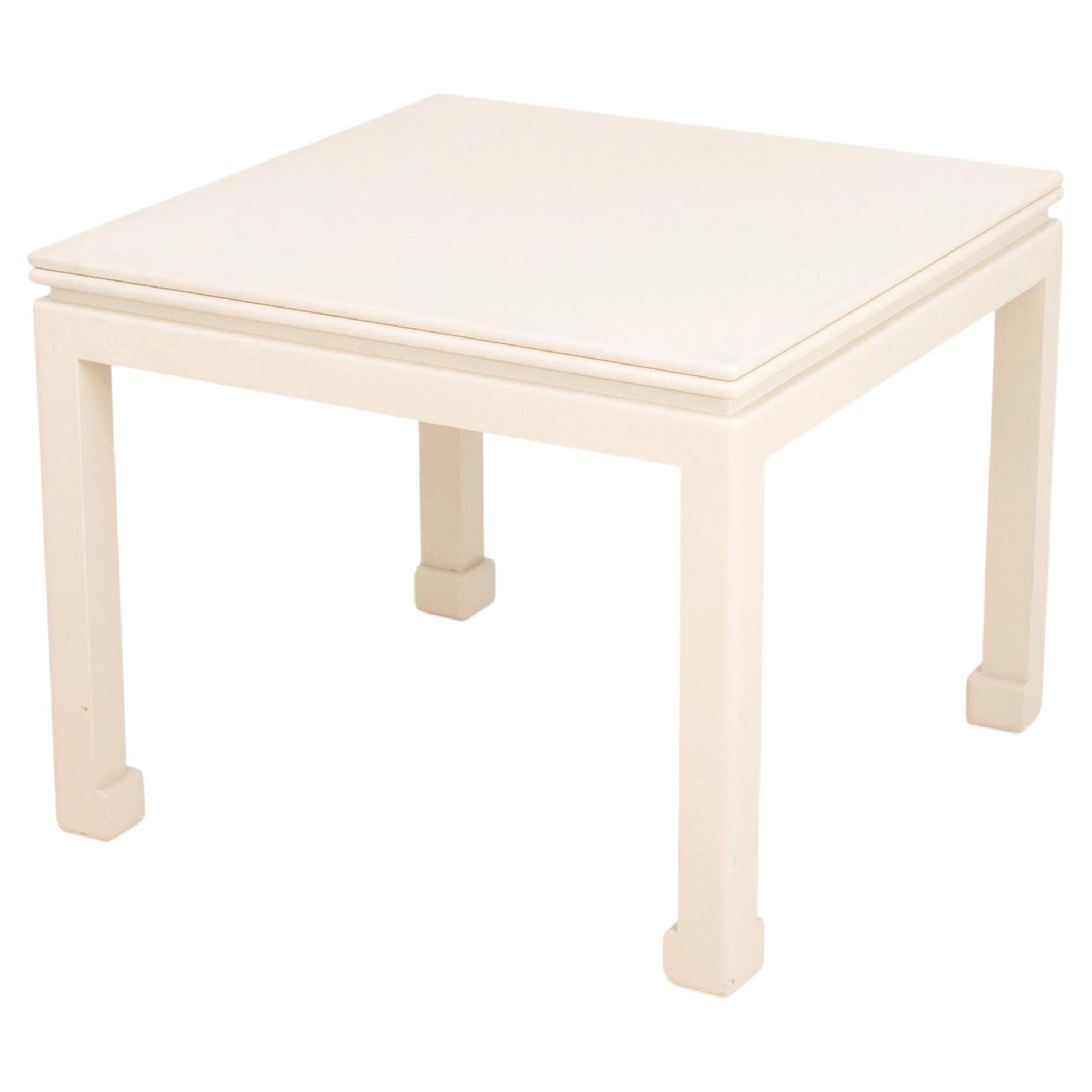 James Mont Style White Painted Extending Dining Table