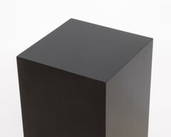 VIntage Modern Ebonized Wood Rectangular Pedestal Table
