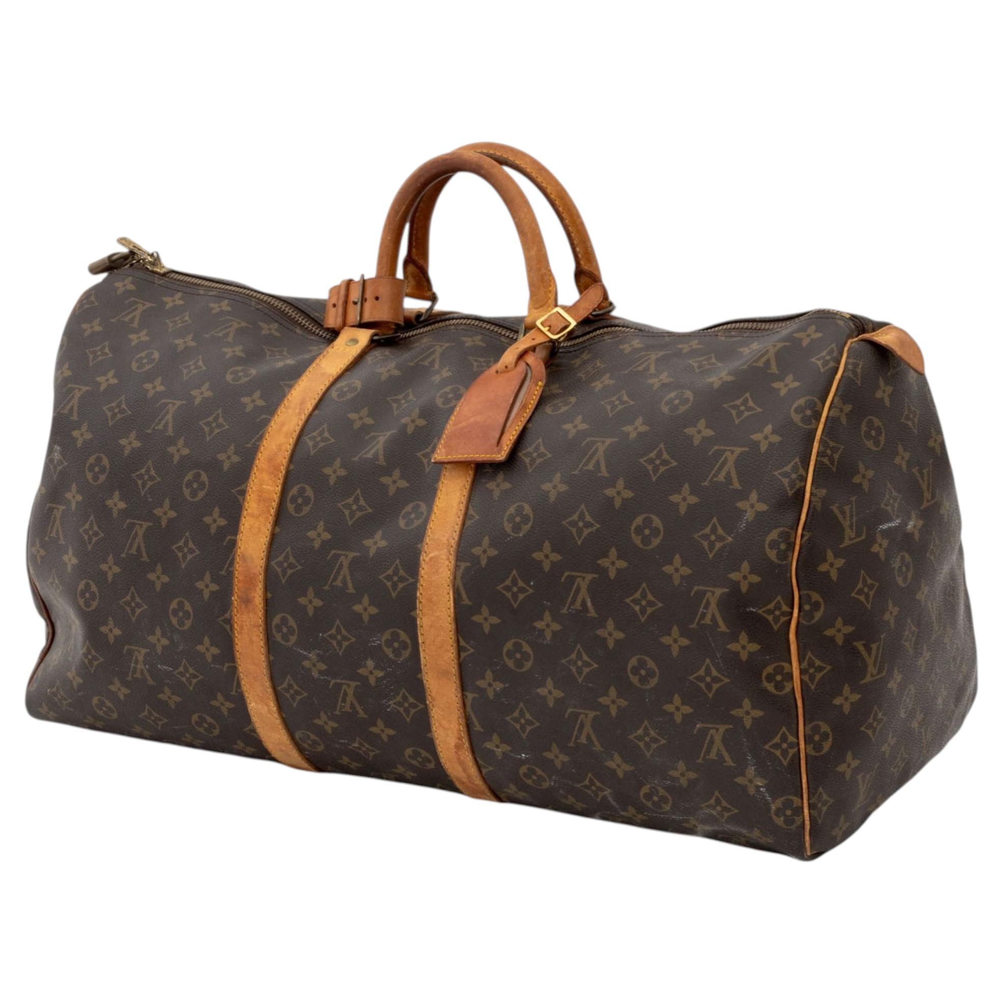 Vintage-Reisetasche „Keepall“ von Louis Vuitton mit Monogramm
