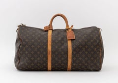 Vintage Louis Vuitton Monogram "Keepall" Travel Bag