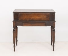Edwardian Antique Mahogany Spinet Writing Desk, Early 20th Century