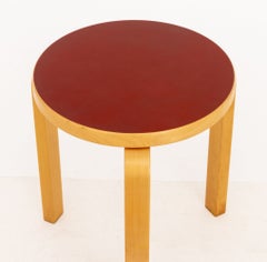 Alvar Aalto for Artek L-Leg Bentwood Stool, Model 60