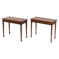 Pair of Vintage George III Style Mahogany Side Tables