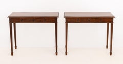 Pair of Vintage George III Style Mahogany Side Tables