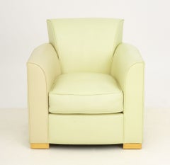 John Hutton for Donghia "Noble" Leather Lounge Chair
