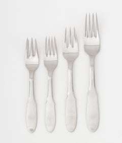 Georg Jensen "Mitra" Stainless Steel Flatware Partial Service, 62 Pieces