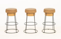 Set of Three Radice and Orlandini for Domitalia "Bouchon" Bar Stools