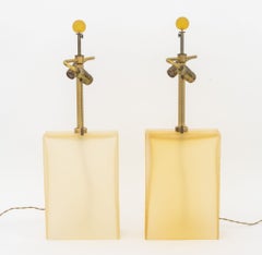 Coppia di lampade in vetro di Murano “Increspato” di John Hutton per Donghia