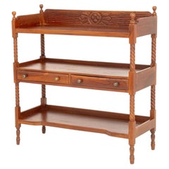 Victorian Mahogany Rectangular Dumb Waiter, Late 19th Century