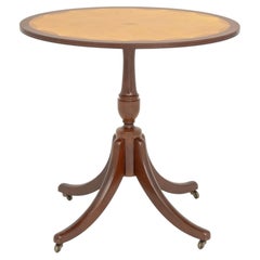 Bombay Company Oval Mahogany Occasional Table with Walnut Starburst Inlay
