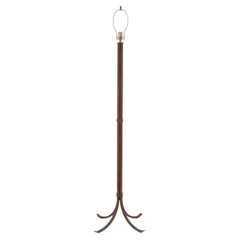 Christopher Thomson Style Wrought Iron Floor Lamp on Tripod Base