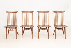 George Nakashima Set of Six Walnut "New" Dining Chairs, 1964-5