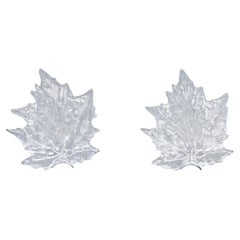 Paire d'appliques murales « Champs-Élysées » en cristal Lalique et chrome