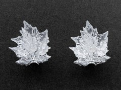 Paire d'appliques murales « Champs-Élysées » en cristal Lalique et chrome