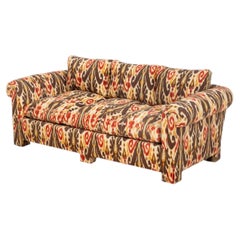 Dreisitzer-Sofa mit Polsterung aus modernem Ikat-Webstoff