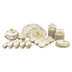 Servizio da tavola parziale in ceramica "Nemours" di Longchamp (Francia)