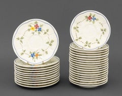 Servizio da tavola parziale in ceramica "Nemours" di Longchamp (Francia)