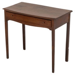French Provincial Rectangular Oak Side Table With Drawer