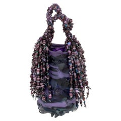 Laura Donefer "Amulet Basket" Contemporary Art Glass Sculpture
