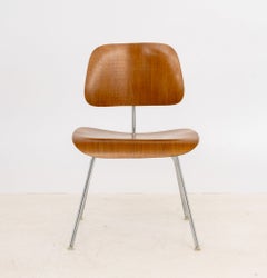 Eames for Herman Miller "DCM" Bentwood Chair with Chrome Plated Legs