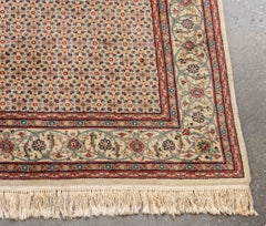 Perisan Herati Rug With Floral Design, 9' 5" x 8' 10"