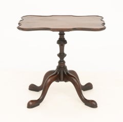 Queen Anne Style Mahogany Pie Crust Top Tea Table, circa 1900