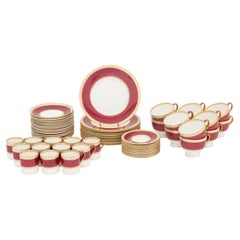 Wedgwood "Ulander" Porcelain Partial Tea Service Set, 63 Pieces