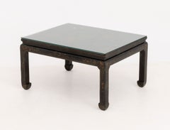 Chinese Gilt-Decorated and Lacquered Wood Low Table