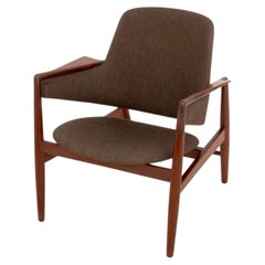 Ib Kofod-Larsen Style Danish Mid-Century Modern Teak Armchair