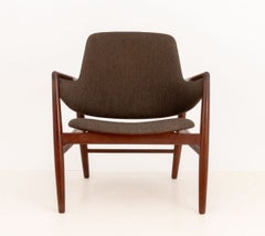Ib Kofod-Larsen Style Danish Mid-Century Modern Teak Armchair