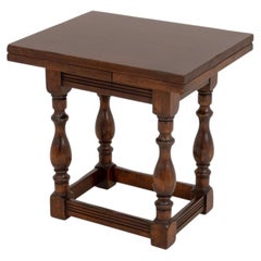 Antique Victorian Oak Drawleaf Table, 19th Century