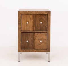Art Deco Style Vintage Stained Wood Chest of Drawers