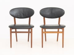 Pair of Grete Jalk for Jacob Kjaer Teak Side Chairs