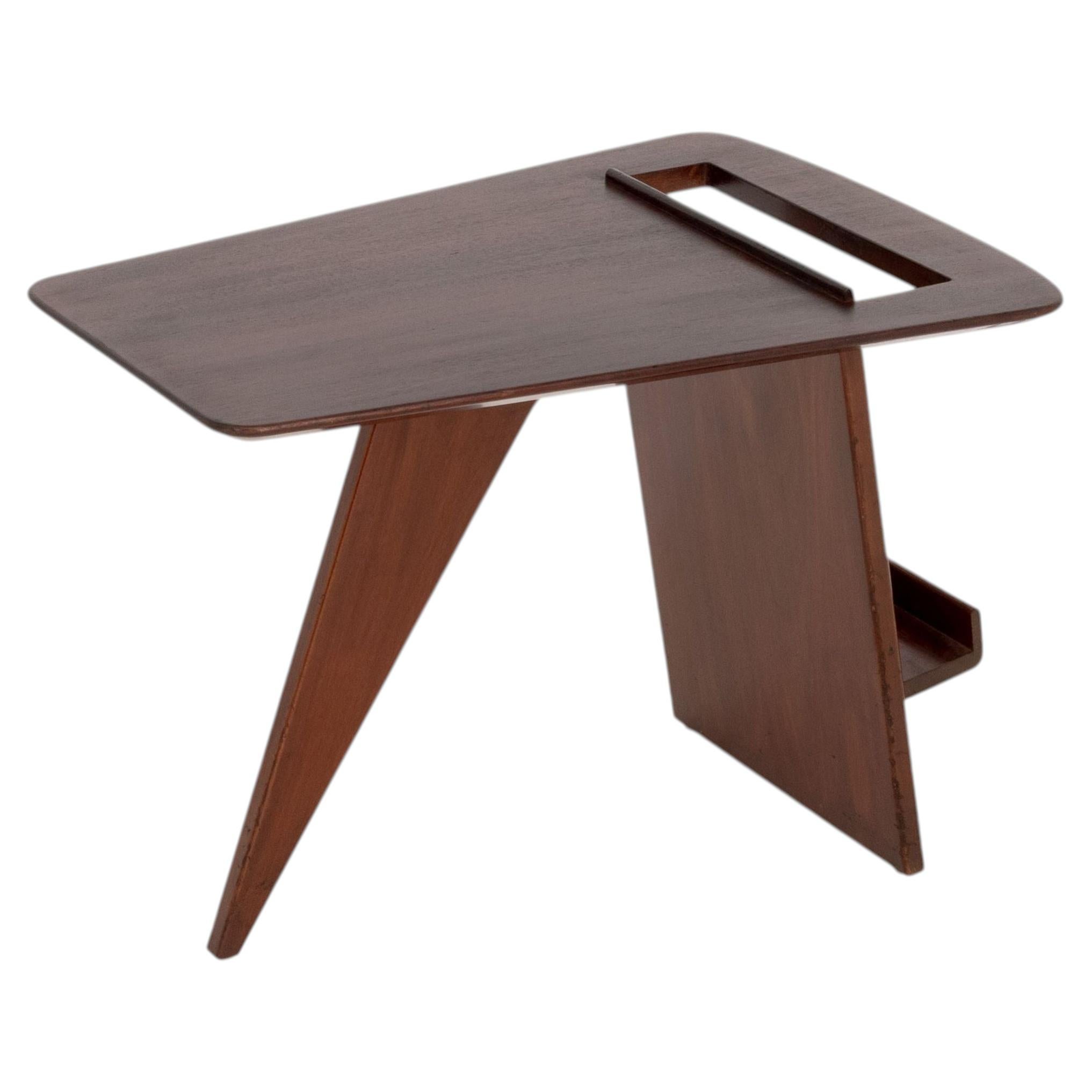 Jens Risom Designs Mid-Century Modern Walnut Magazine Table