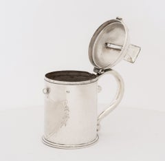 Antique Austrian .800 Silver Tzedakah Box, 19th Century