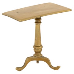 Victorian Salesman Sample Brass Tilt-Top Tripod Table