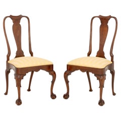 Pair of Kindel George II Style Mahogany Side Chairs